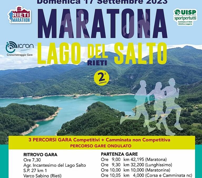 Lago del salto marathon tour (tappa 4) Varco Sabino (Ri) 17 settembre 2023