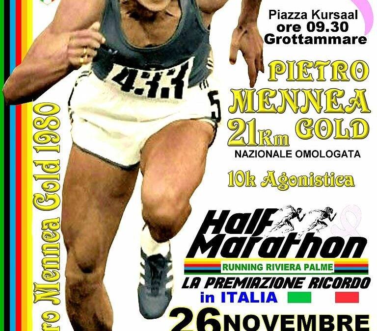 Half marathon Pietro Mennea Gold – Grottammare (Ap) 26 novembre 2023